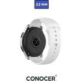Huawei Watch Gt4 Gt5 46MM Uyumlu Yumuşak Silikon Kordon Kayış (22MM) - Beyaz