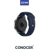 Huawei Watch Gt4 Gt5 46MM Uyumlu Yumuşak Silikon Kordon Kayış (22MM) - Lacivert