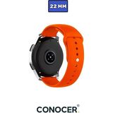 Huawei Watch Gt4 Gt5 46MM Uyumlu Yumuşak Silikon Kordon Kayış (22MM) - Turuncu