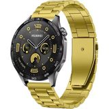 Huawei Watch Gt4 / Gt5 / Gt5 Pro / Gt6 / Gt6 Pro 46mm Uyumlu Pim Paslanmaz Çelik Bakla Tasarım Metal Kordon 22mm - Huawei Watch Gt4 / Gt5 / Gt5 Pro 46mm - Gold