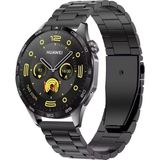 Huawei Watch Gt4 / Gt5 / Gt5 Pro / Gt6 / Gt6 Pro 46mm Uyumlu Pim Paslanmaz Çelik Bakla Tasarım Metal Kordon 22mm - Huawei Watch Gt4 / Gt5 / Gt5 Pro 46mm - Siyah