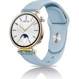 Huawei Watch Gt4 / Gt5 / Gt6 41mm ile Uyumlu Yumuşak Jel Silikon Spor Kordon 18mm - GT4 41mm - Açık Mavi