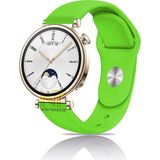 Huawei Watch Gt4 / Gt5 / Gt6 41mm ile Uyumlu Yumuşak Jel Silikon Spor Kordon 18mm - GT4 41mm - Açık Yeşil