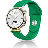 Huawei Watch Gt4 / Gt5 / Gt6 41mm ile Uyumlu Yumuşak Jel Silikon Spor Kordon 18mm - GT4 41mm - Koyu Yeşil
