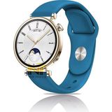 Huawei Watch Gt4 / Gt5 / Gt6 41mm ile Uyumlu Yumuşak Jel Silikon Spor Kordon 18mm - GT4 41mm - Mavi
