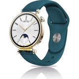 Huawei Watch Gt4 / Gt5 / Gt6 41mm ile Uyumlu Yumuşak Jel Silikon Spor Kordon 18mm - GT4 41mm - Petrol Mavi