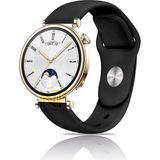 Huawei Watch Gt4 / Gt5 / Gt6 41mm ile Uyumlu Yumuşak Jel Silikon Spor Kordon 18mm - GT4 41mm - Siyah
