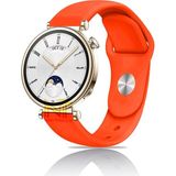 Huawei Watch Gt4 / Gt5 / Gt6 41mm ile Uyumlu Yumuşak Jel Silikon Spor Kordon 18mm - GT4 41mm - Turuncu
