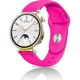 Huawei Watch Gt4 / Gt5 / Gt6 41mm ile Uyumlu Yumuşak Jel Silikon Spor Kordon 18mm - GT5 41mm - Koyu Pembe
