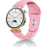 Huawei Watch Gt4 / Gt5 / Gt6 41mm ile Uyumlu Yumuşak Jel Silikon Spor Kordon 18mm - GT5 41mm - Pembe