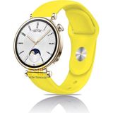 Huawei Watch Gt4 / Gt5 / Gt6 41mm ile Uyumlu Yumuşak Jel Silikon Spor Kordon 18mm - GT5 41mm - Sarı