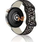 Huawei Watch Gt4 / Gt5 / Gt6 41mm Ile Uyumlu Yumuşak Silikon Spor Kordon 18mm - gt4/gt5 41mm leopar - Siyah - Bej