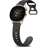 Huawei Watch Gt4 / Gt5 / Gt6 41mm Ile Uyumlu Yumuşak Silikon Spor Kordon 18mm - gt4/gt5 41mm leopar - Siyah - Siyah