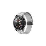 Huawei Watch GT5 46 mm GT5 Pro ile Uyumlu Kayış Magnet Tokalı 22 mm Silikon Spor Kordon Gri