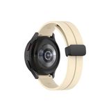 Huawei Watch GT5 46 mm GT5 Pro ile Uyumlu Kayış Magnet Tokalı 22 mm Silikon Spor Kordon Krem