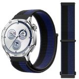 Huawei Watch Gt5 46Mm Gt4 46Mm İle Uyumlu Ayarlanabilir Cırt Cırtlı Yumuşak Spor Kumaş Örgü Kordon Mavi