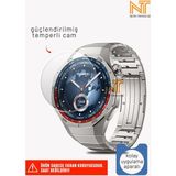 Huawei Watch Gt5 Pro 46MM / Gt6 Pro 46mm Uyumlu Kolay Uygulama Aparatlı Temperli Cam Ekran Koruyucu - Şeffaf