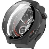 Huawei Watch Gt5 Pro 46MM Uyumlu Sert Pc Kasa ve Ekran Koruyucu Kılıf - Siyah