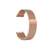 Huawei Watch GT5 Pro GT4 GT3 Pro GT3 Se GT2 Pro GT2 46 İle Uyumlu Kordon 22 mm Metal Hasır Kordon Rose Gold