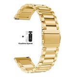 Huawei Watch Gt5 Pro / Gt5 / Gt4 46Mm Uyumlu Paslanmaz Çelik Metal Baklalı Kordon