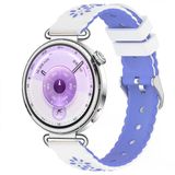 Huawei Watch Gt6 41Mm Uyumlu Çiçek Desenli Yumuşak Silikon Kordon Şık Ve Nefes Alabilen Spor Kordon Lavanta