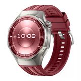 Huawei Watch Gt6 Pro 46Mm İle Uyumlu Örgü Desen Metal Tokalı Silikon Akıllı Saat Kordonu Mürdüm
