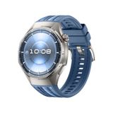 Huawei Watch Gt6 Pro 46mm İle Uyumlu Örgü Desen Metal Tokalı Silikon Akıllı Saat Kordonu