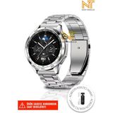 Huawei Watch GT/GT2/GT2E/GT2 Pro/gt3/gt3 Pro/gt 4/watch 3 / 3 Pro Paslanmaz Çelik Metal Kordon 46MM - Gümüş