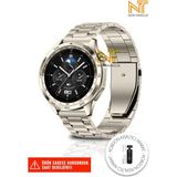 Huawei Watch GT/GT2/GT2E/GT2 Pro/gt3/gt3 Pro/gt 4/watch 3 / 3 Pro Paslanmaz Çelik Metal Kordon 46MM - Starlight