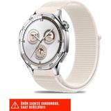 Huawei Watch Ultimate / Gt3 Se / Gt3 Elite / Gt Sport 46MM / Gt Runner Uyumlu Hasır Örgü Kordon 22MM - Starlight