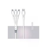Huawei Xiaomi Iphone Uyumlu Çoklu Şarj Aleti Cihazı Kablosu Type-C Micro Lightning 3Lü Şarj Kablo