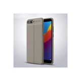 Huawei Y6 2018 Kılıf Uzun Ömürlü ve Dayanıklı Dermiq Premium Esnek Lüks Silikon Kapak - Gri