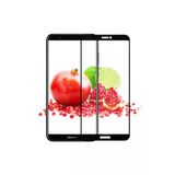 Huawei Y7 2018 Ekran Koruyucu Kırılmaya Dayanıklı Cam Koruyucu (Muzy-5D) Siyah