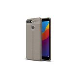 Huawei Y7 2018 Kılıf Niss Deri Görünümlü Silikon Kapak + Ekran Koruma 4607