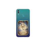 Huawei Y7 2019 ile Uyumlu Burç Kartları Akrep Tasarımlı Şeffaf Silikon Kılıf