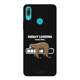 Huawei Y7 2019 İle Uyumlu Siyah Nap Mod Desenli Silikon Kılıf