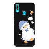Huawei Y7 2019 İle Uyumlu Siyah Sunny Duck Desenli Silikon Kılıf