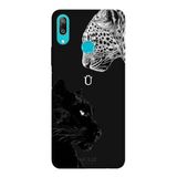 Huawei Y7 2019 İle Uyumlu Siyah Ü Harfli Wild Lovers Desenli Silikon Kılıf
