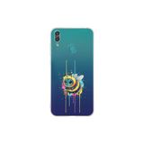 Huawei Y7 2019 ile uyumlu Splash arı tasarımlı şeffaf silikon kılıf