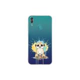Huawei Y7 2019 ile Uyumlu Splash Mirket Tasarımlı Şeffaf Silikon Kılıf