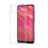 Huawei Y7 Prime 2019 Kılıf 3D Kamera Korumalı Şeffaf Silikon Kapak