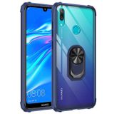 Huawei Y7 Prime 2019 Kılıf Kenar Korumalı Antişok Yüzüklü Kapak