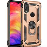 Huawei Y7 Prime 2019 Kılıf Sofya Yüzüklü Standlı Zırhlı Silikon Kılıf