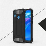 Huawei Y7 Prime 2019 / Y7 2019 ile uyumlu Çİft Katman Koruyucu Crash Military Tank Kılıf - Siyah