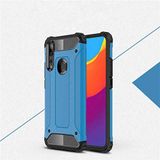Huawei Y9 Prime 2019 / Y9 2019 / P Smart Z ile uyumlu Çİft Katman Koruyucu Crash Military Tank Kılıf - Mavi