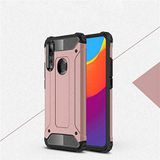Huawei Y9 Prime 2019 / Y9 2019 / P Smart Z ile uyumlu Çİft Katman Koruyucu Crash Military Tank Kılıf - Rose Gold