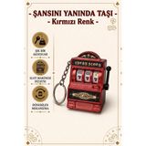 Huba Slot Makinesi Anahtarlık/çanta Aksesuarı - Kırmızı