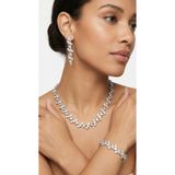 HUBANN Lüx Kristal Taşlı Kolye Choker Bileklik Küpe Takı Seti Abiye Davet Nişan Set