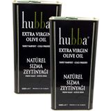 Hubba 2x5 lt Teneke Naturel Sızma Zeytinyağı Erken Hasat & Soğuk Sıkım - 10 lt