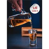 Hubby Chef 6'lı Boston Shot Bardağı 28ML - Şeffaf - 28 ml